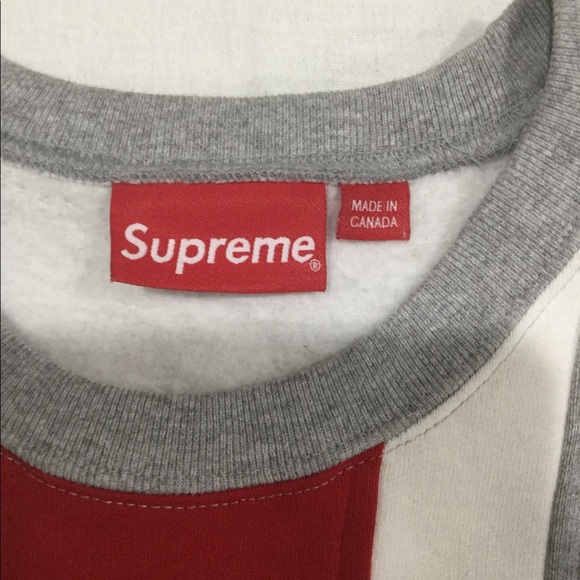 Supreme Vertical Panel sweatshirt size L. - Picture 2 of 5